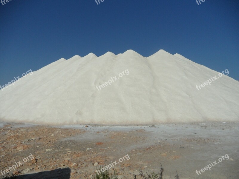 Salt Salzberg Salt Mountain White Salt Pans