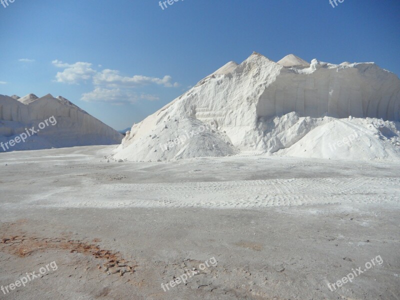 Salt Salzberg Salt Mountain White Salt Pans