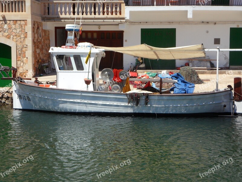 Fishing Boat Port Mallorca Cala Figuera Sea