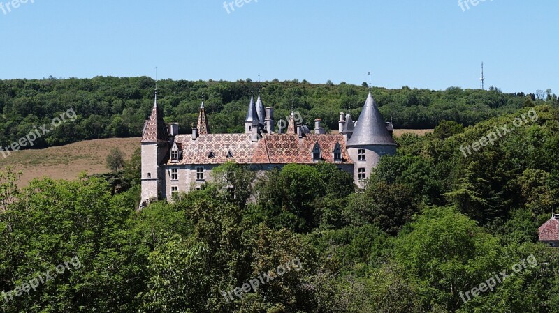 Castles Castle The Rochepot Burgundy France