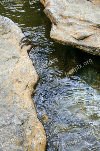 Stream Water Ripples Flow Flowing