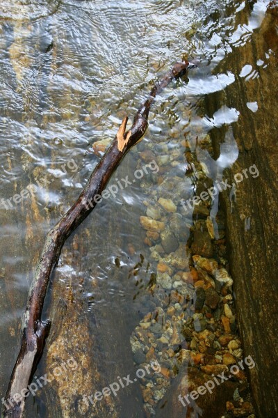 Stream Water Ripples Flow Flowing