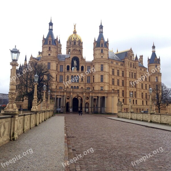 Castle Schwerin Mecklenburg Western Pomerania Free Photos