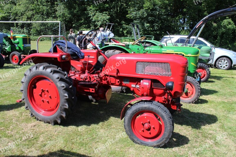 Tractors Oldtimer Commercial Vehicle Agriculture Museum Piece