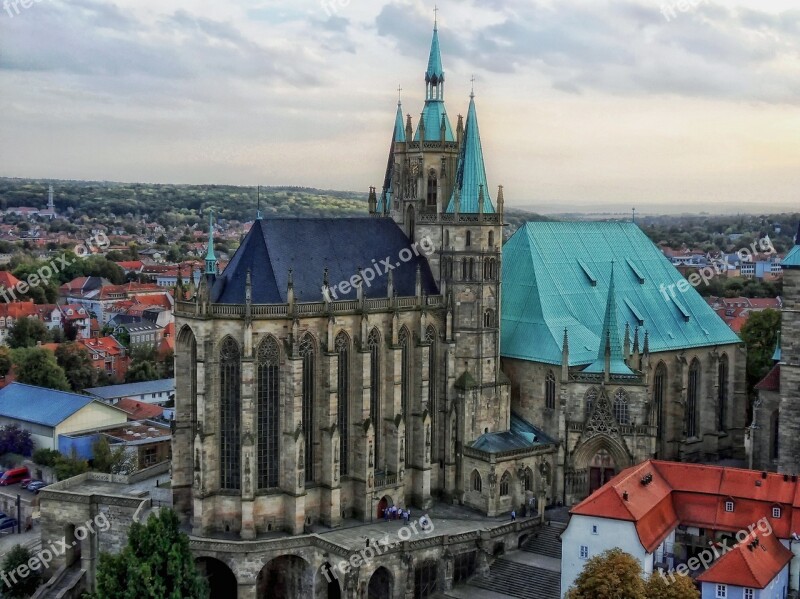 Erfurt Germany Cathedral Church City