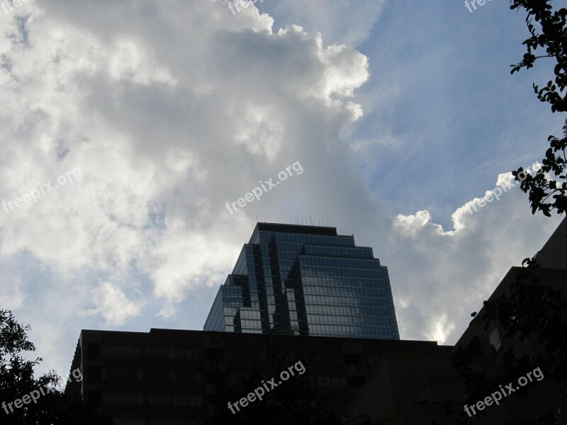 Dallas Office Buildings Sky Skyline Cityscape Dallas