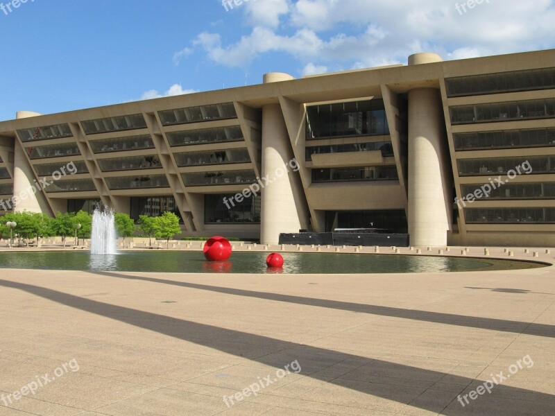 Dallas City Hall Plaza Building Texas