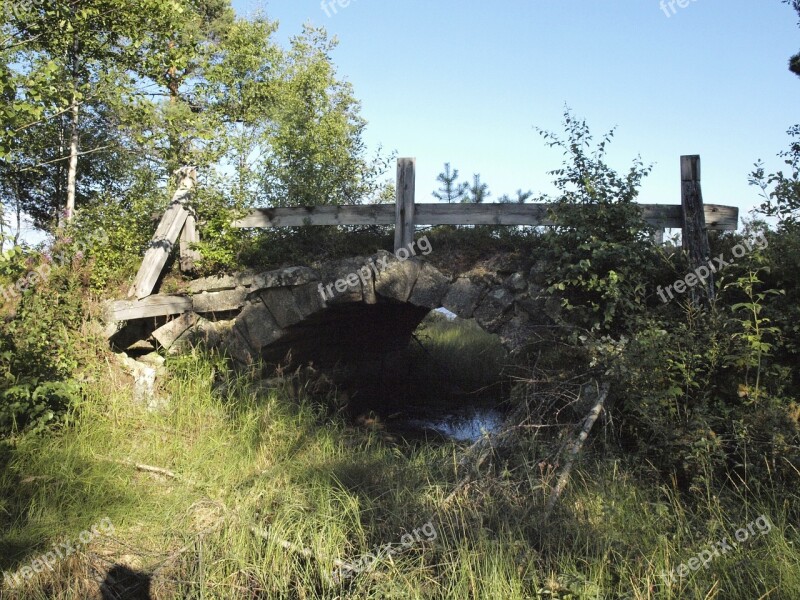 Bridge Ruin Sweden Free Photos