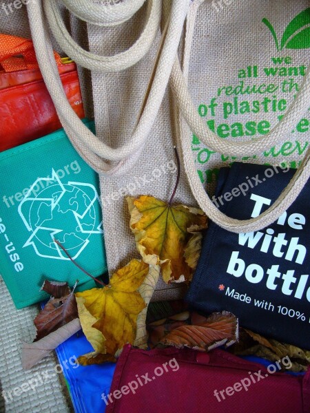 Bags Reuse Recycling Ecology Trash