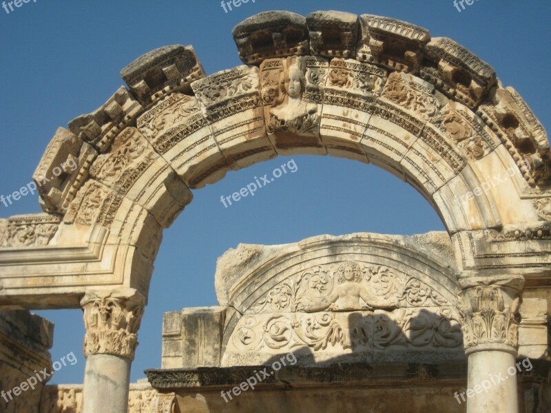 Ephesus Temple Of Artemis Ancient Times Weltwunder Turkey