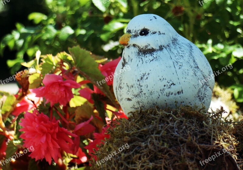 Deco Figure Replica Dove Bird