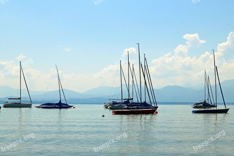 Sailing Vessel Boat Anchor Anchorage Lake