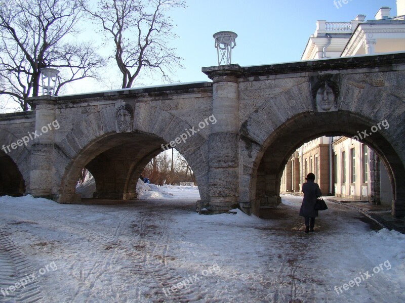 The Palace Ensemble Tsarskoe Selo Russia Wall Arch Lantern