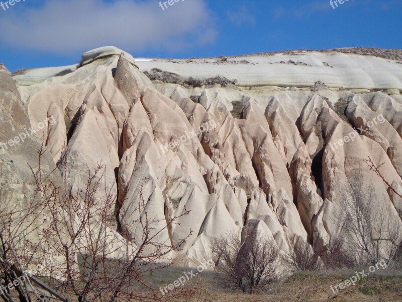 Cappadocia Turkey Tufa Rock Formations Landscape