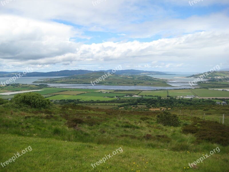 Inch Island Donegal Ireland Countryside Fields