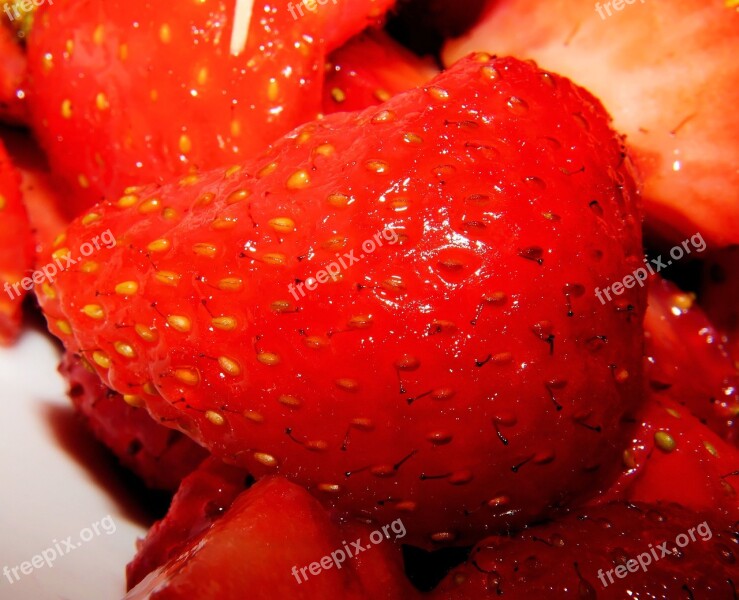 Strawberry Fruit Delicious Sweet Food