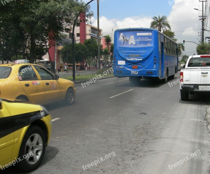 Exhaust Fumes Pollution Environment Quito Ecuador