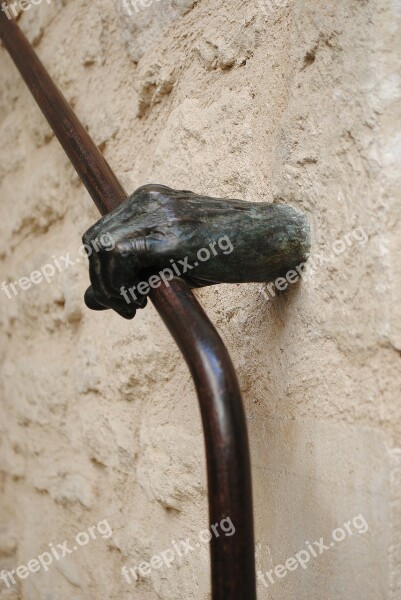 Hand Keep Treppengeländer Handrail Bronze