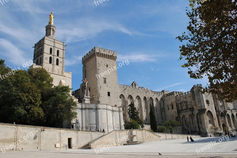 Palais Des Papes Avignon France Architecture Free Photos