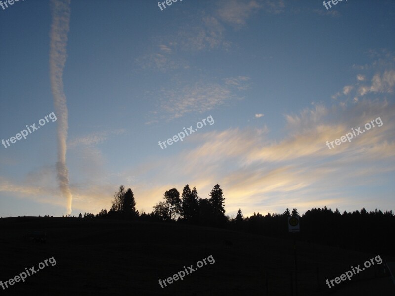 Landscape Clouds Sky Sunset Abendstimmung