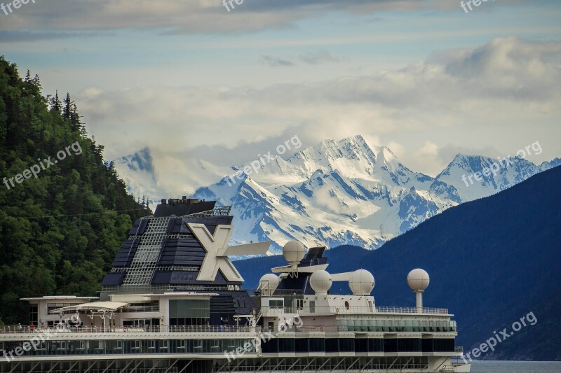 Skagway Alaska Mountains Travel Landscape