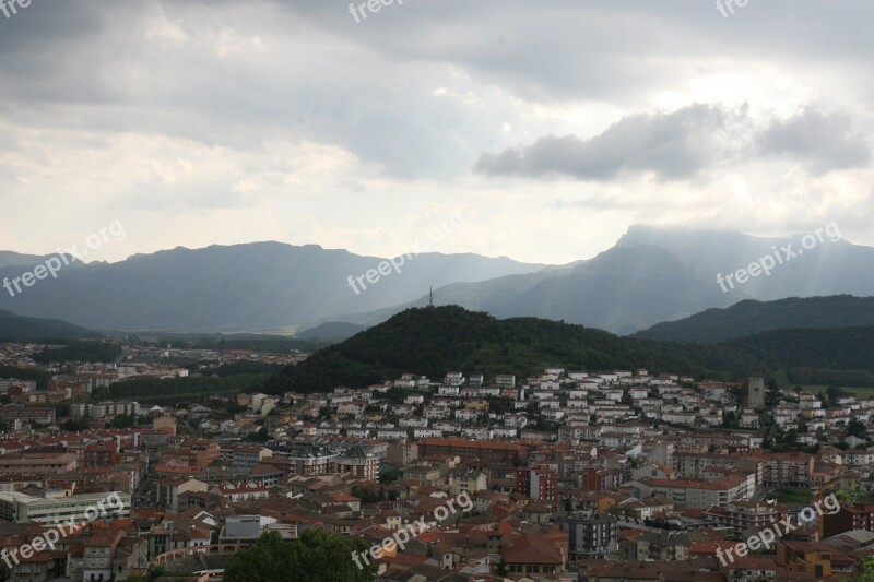 Mountains Spain Catalonia Landscape Landmark