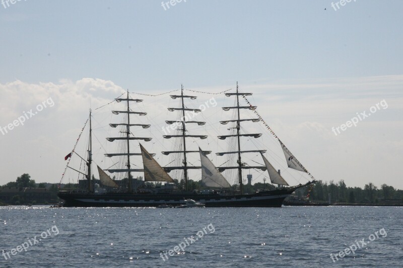 Riga Ship Sailboat Sailing Summer