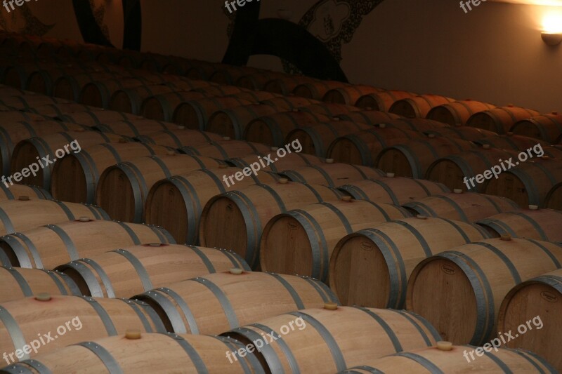 Storage Barrels Red Wine Bordeaux