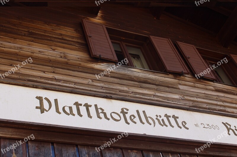 Shield Alpine South Tyrol Italy Hut