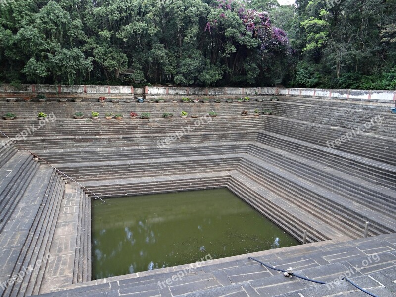 Step-well Well Nandi Hills Karnataka India