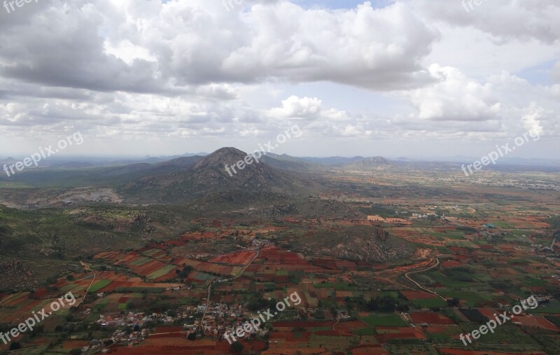 Nandi Hills Landscape Deccan Plateau Karnataka India