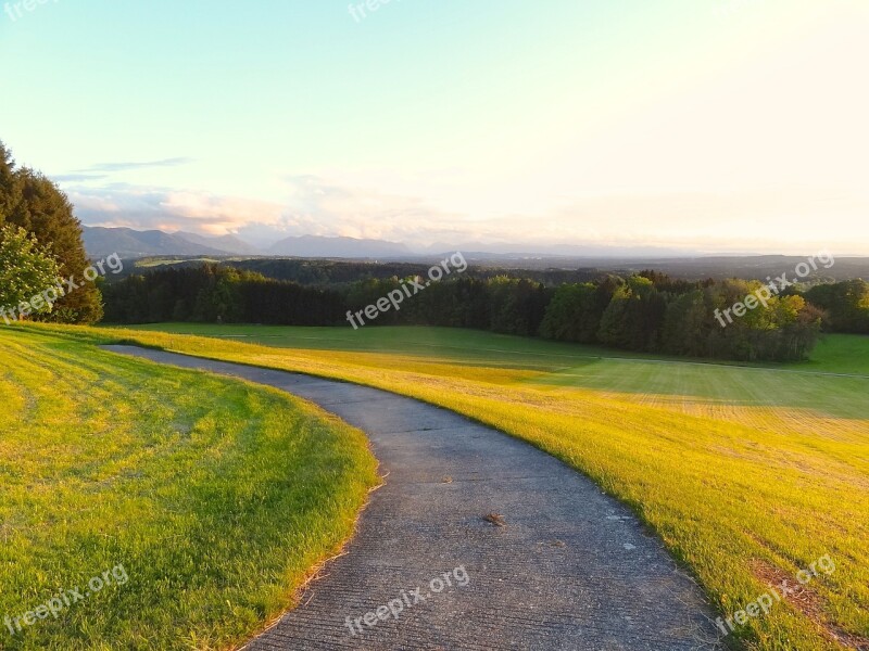 Road Mountains Sky View Nature