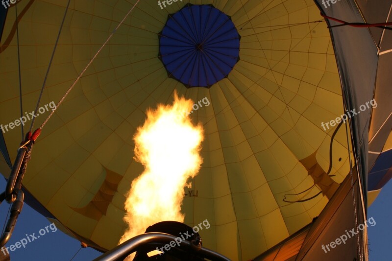 Flame Fire Balloon Ballooning Flight