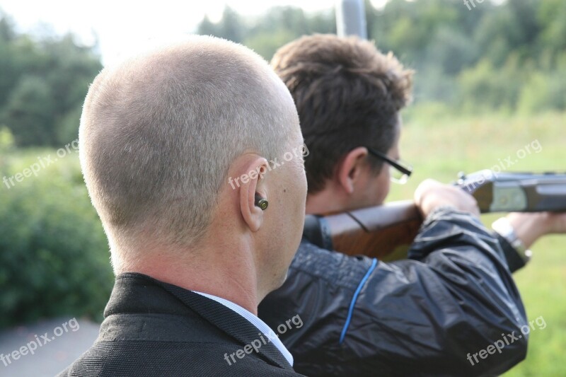 Shooting Man Person Ear Protector Lifestyle