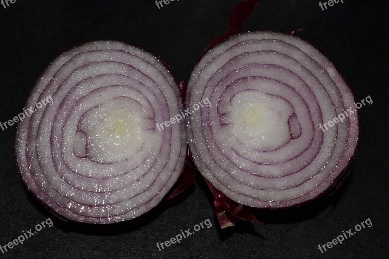 Red Onion Food Vegetable Onion Eating