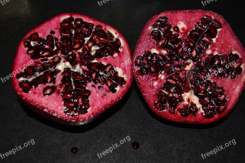 Pomegranate Red Fresh Fruit Food