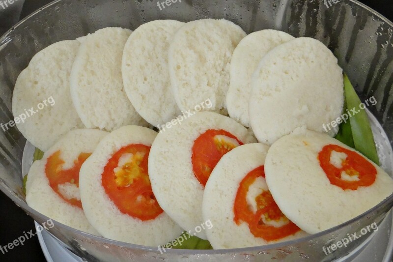 Idli Idly Steamed Garnished Breakfast