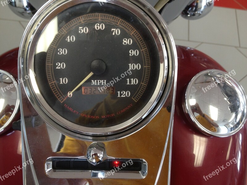 Speedometer Motorcycle Road King Free Photos