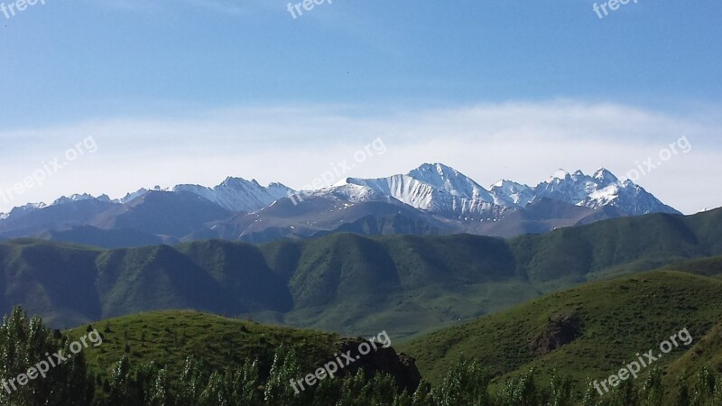 Snow Capped Mountains Mountain Vista Nature Mountain Sky