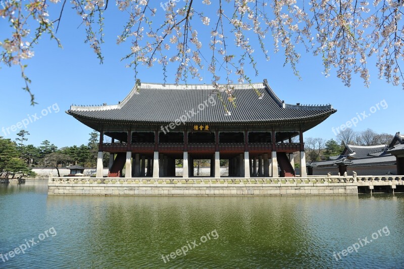 Republic Of Korea Seoul High Altitude Traditional Old Buildings