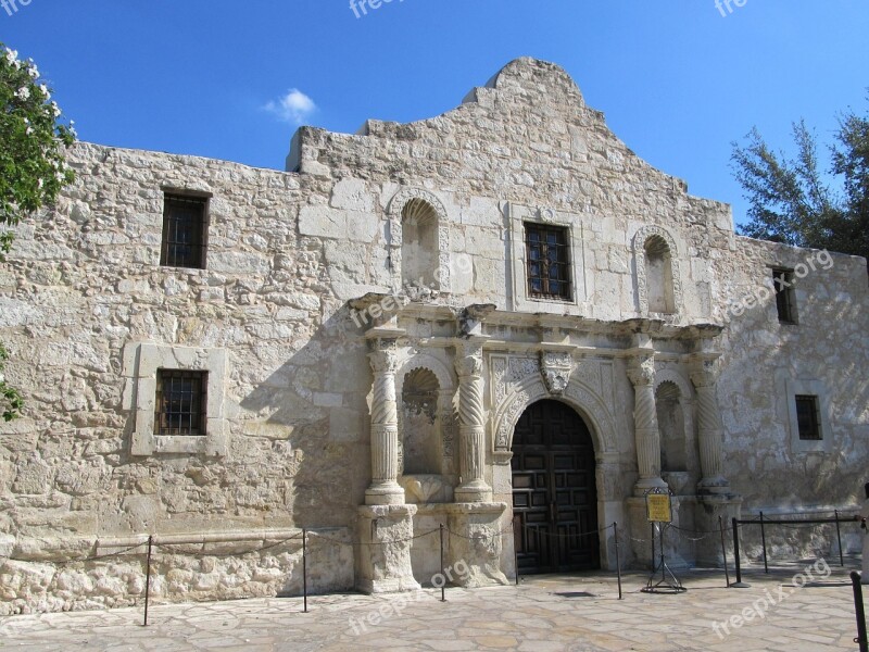 Alamo Downtown San Antonio Texas Alamo Plaza Alamo