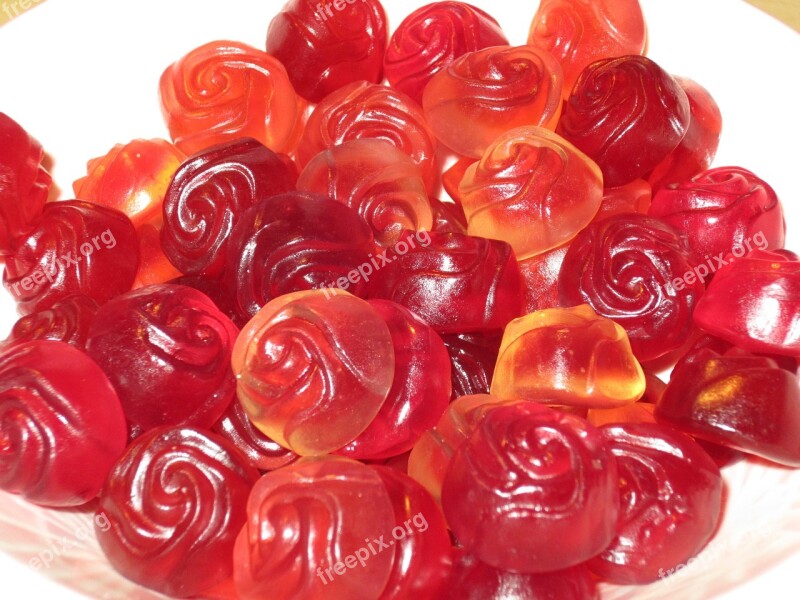 Roses Candy Nibble Red Free Photos