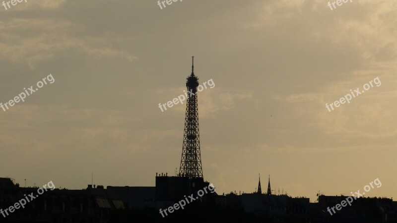 France Paris Eiffel Tower Steel Structure Tower