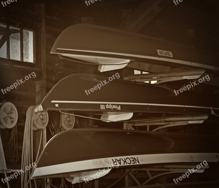 Boats Canoeing Rhine Boat House Paddle