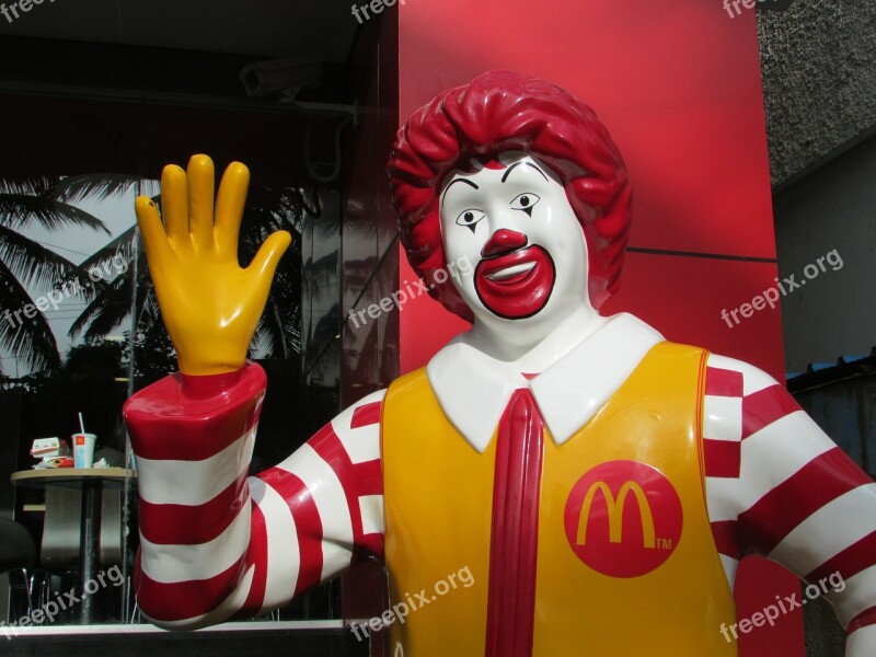 Mcdonald Figure Man Red Yellow