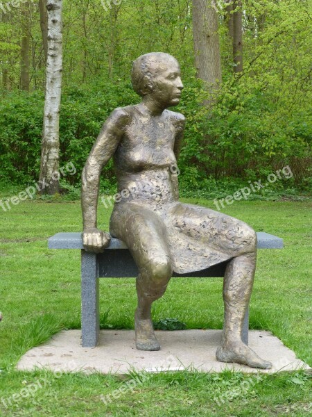 Art Bronze Sculpture Woman Artwork