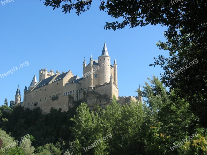 Castle Segovia Spain Castillo Segovia Alcazar