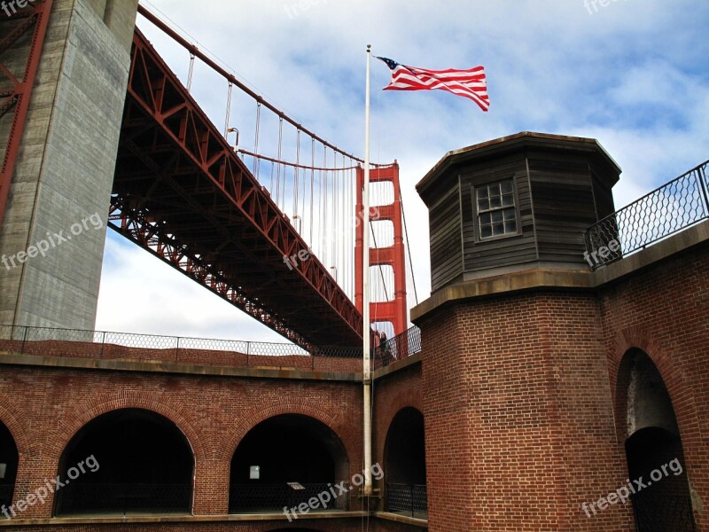 Fort Point San Francisco Historic Landmark Bridge