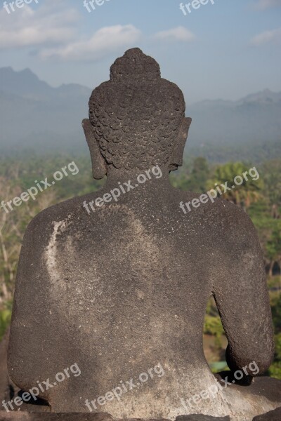 Indonesia Bropudur Java Statue Free Photos