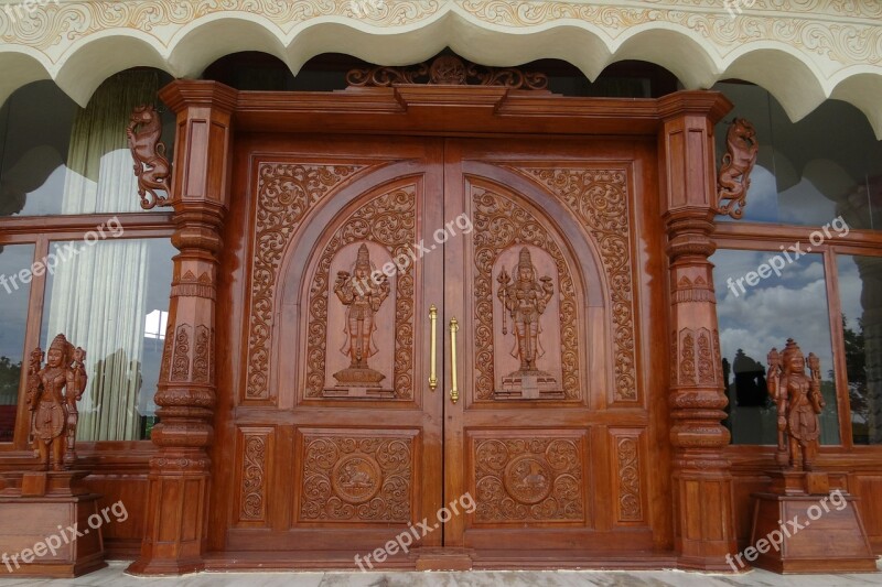 Ornate Door Wooden Carved Art Of Living International Center